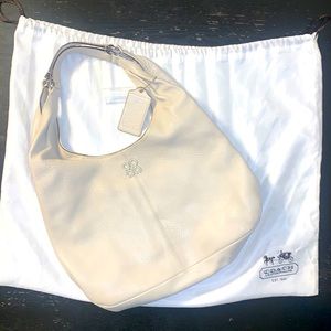 Coach Leather Shoulder Bag.